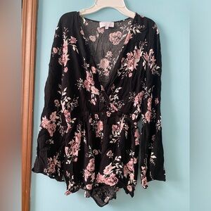 Kendall and Kylie floral romper